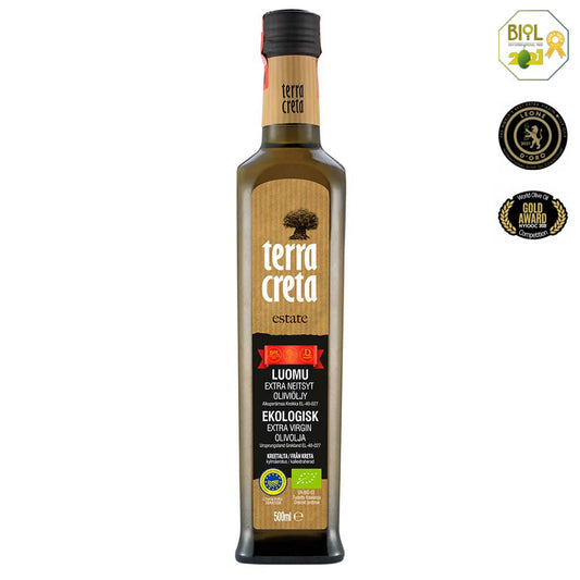 Terra Creta Ekstra-neitsytoliiviöljy, Luomu, 500 ml