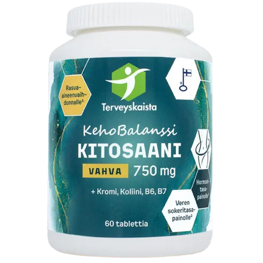 KehoBalanssi Vahva Kitosaani 750 mg 60 tabl, Terveyskaista