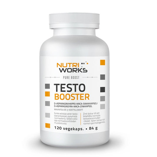 Testo Booster 120 vegekaps, Nutri Works
