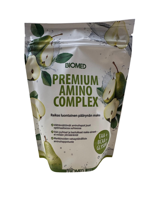 Premium Amino Complex – EAA + BCAA + Glysiini 300g, Biomed