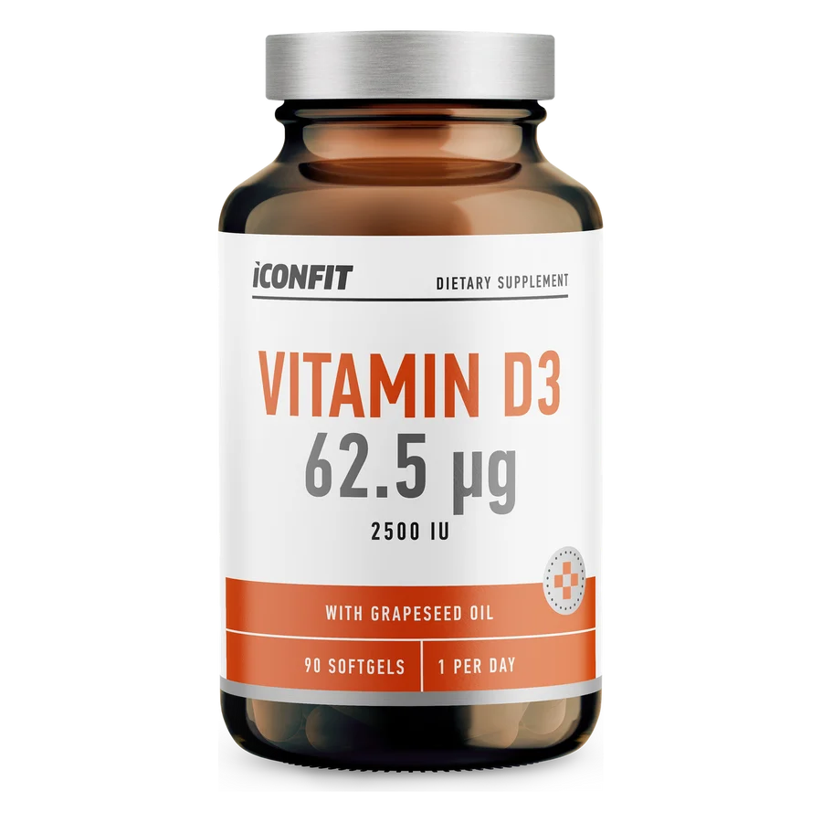 D3-vitamiini 62,5 µg, 90 kapselia, Iconfit
