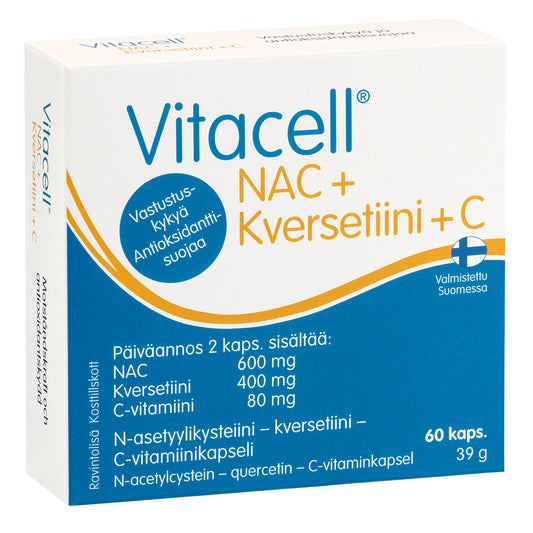 Vitacell NAC + Kversetiini + C 60kaps., Hankintatukku