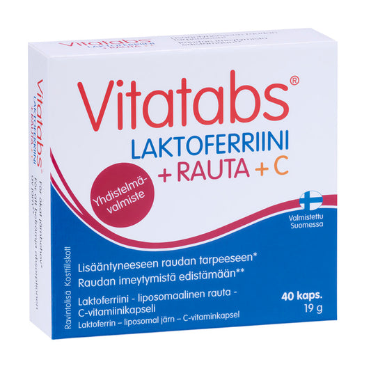 Vitatabs Laktoferriini + Rauta + C 40kaps., Hankintatukku