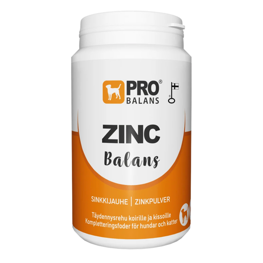 Zincbalans - Sinkkijauhe koirille ja kissoille 120 g, Probalans- ERÄ