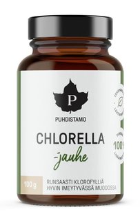 Chlorella jauhe 100 uusi puhdistamo