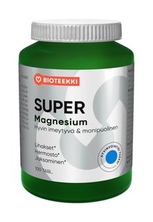 Bioteekki magnesium super 100kpl