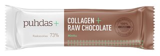 Raakasuklaa collagen minttu patukka