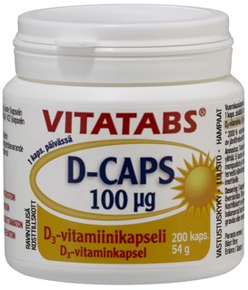 Vitatabs d caps 100 200 tabl 102016