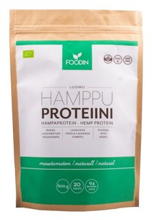 Hamppuproteiinijauhe 600g luomu foodin