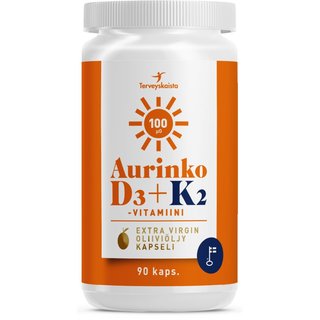 Aurinko d3 k2 100ug 90kaps large