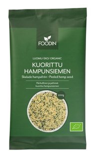 Hampunsiemen kuorittu luomu 200g foodin