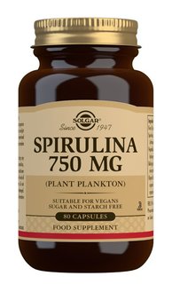 Spirulina 750mg vegans 80kaps solgar