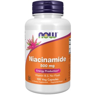 Niacinamide 500mg 100 kapselia now foods