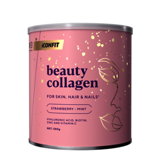 Beauty collagen strawberry mint 300g transparent